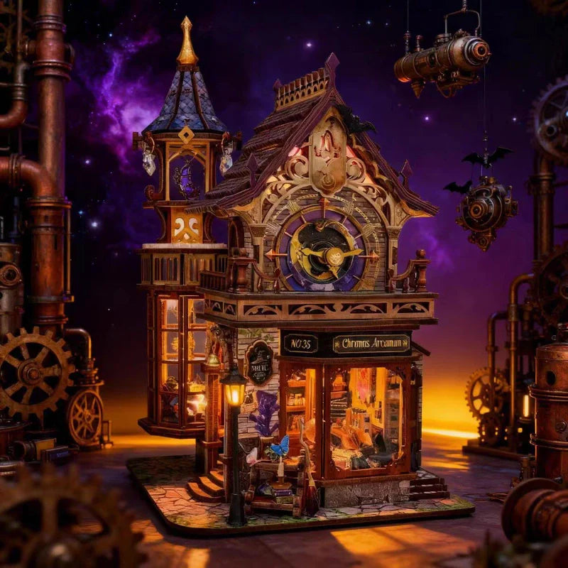 Time Magic Club miniature house kit β DIY clock tower magic shop