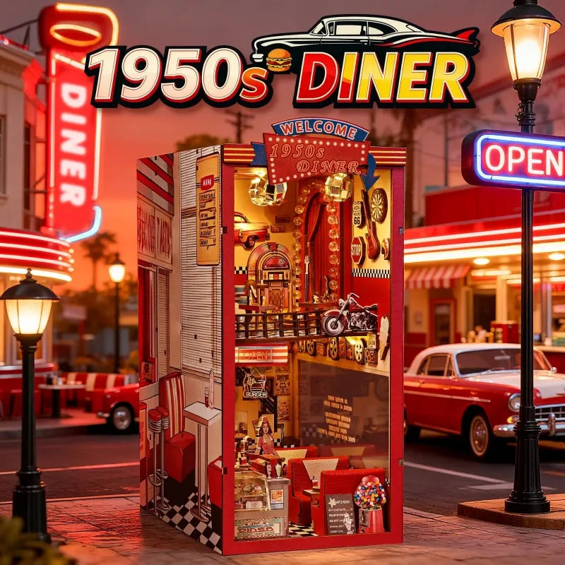 1950s Diner book nook kit – detail view 7