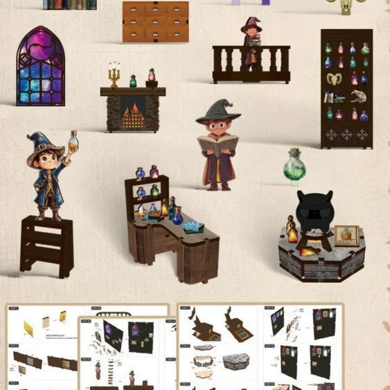 Alchemy Master book nook kit β detail view 4