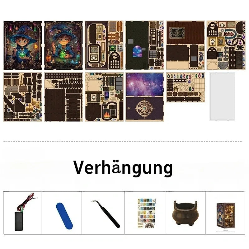 Alchemy Master book nook kit β detail view 5