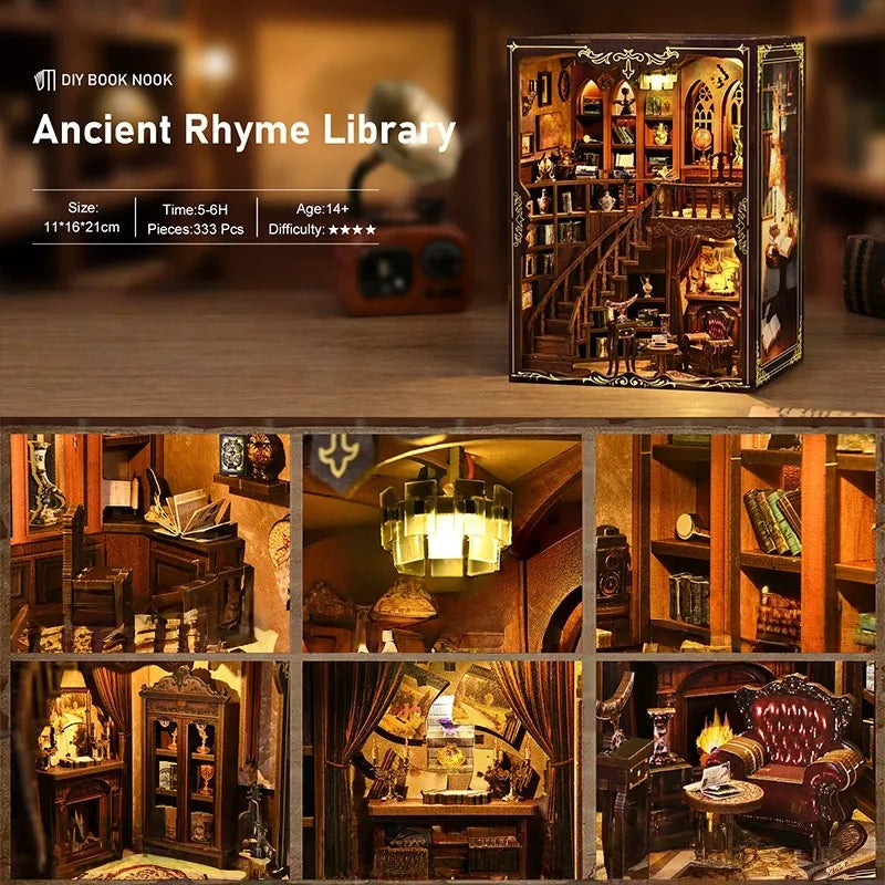 Ancient Rhyme Library book nook kit – detail view 5