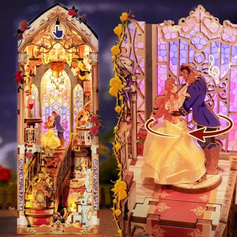 Beast and Beauty book nook kit β detail view 3