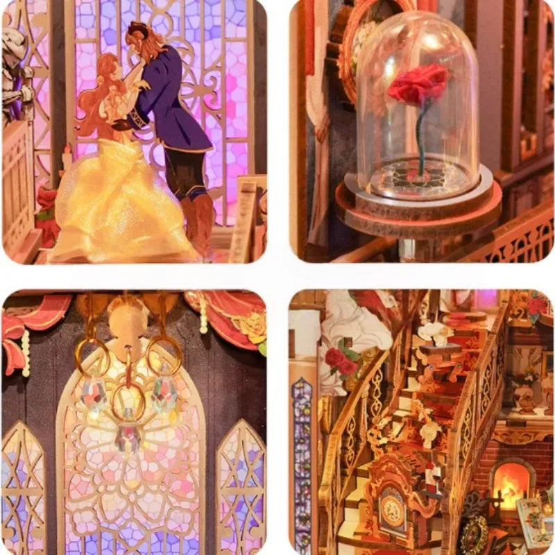 Beast and Beauty book nook kit β detail view 2