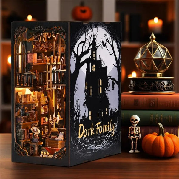 Dark Family Book Nook Kit – DIY Gothic Haunted Manor
