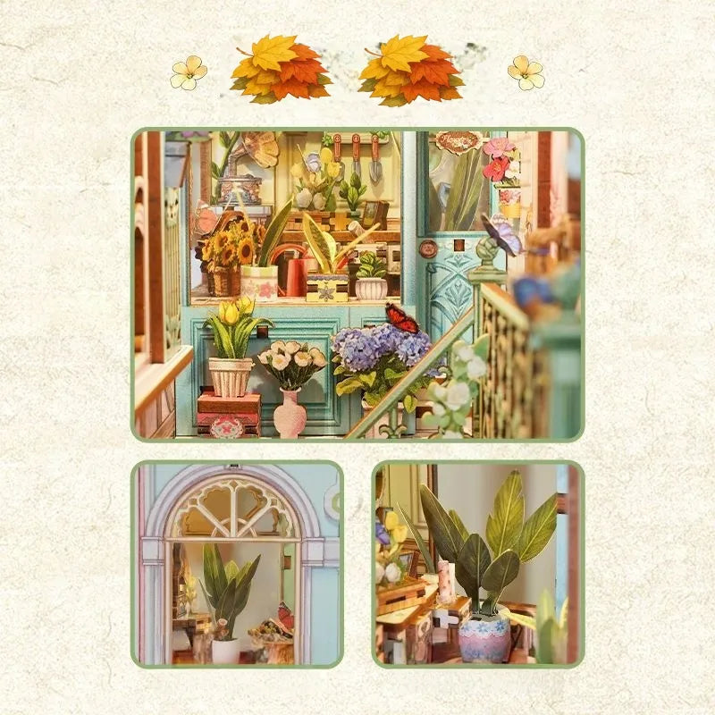 Flower Shop book nook kit – detail view 8