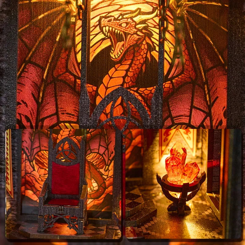 Spire of the Wyrm book nook kit – detail view 2
