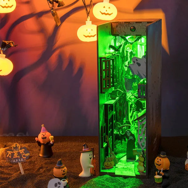 Halloween Alley Book Nook Kit – DIY Spooky Alley Scene