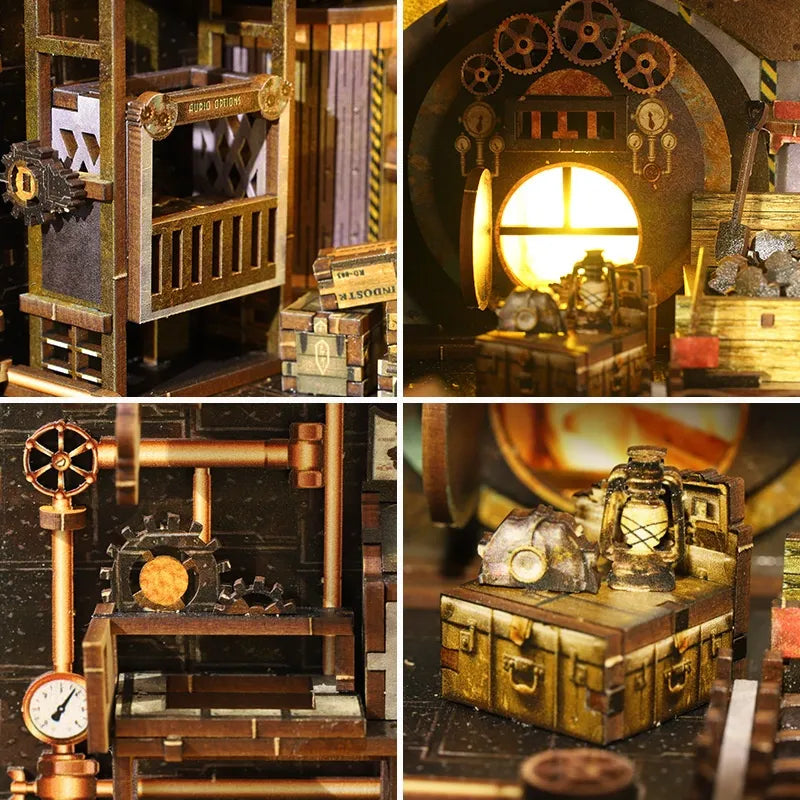 Mechanical Rhythm book nook kit – detail view 2