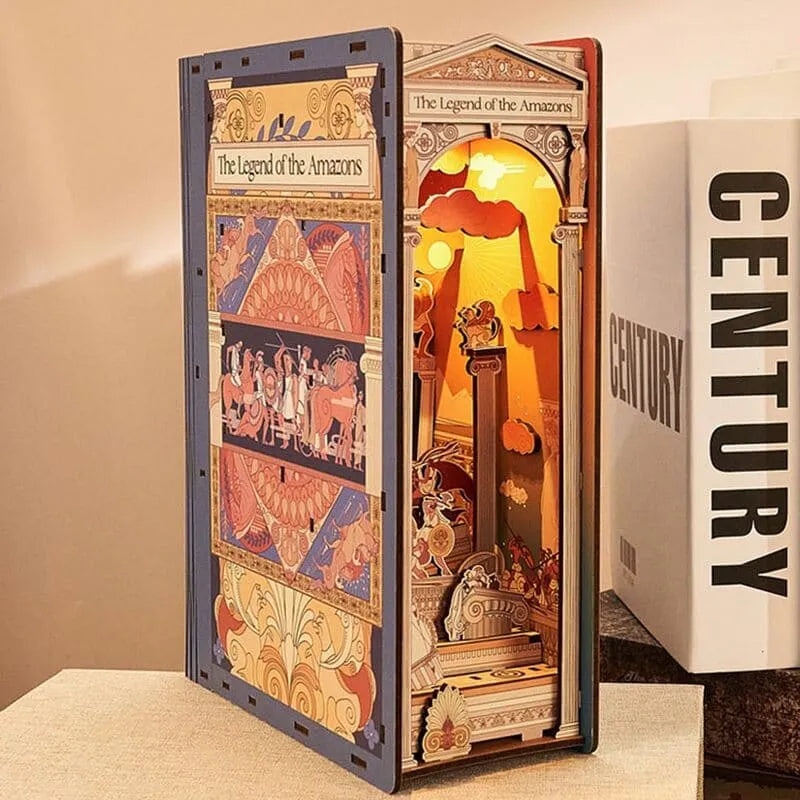 The Legend of the Amazons book nook kit – DIY Greek battle scene