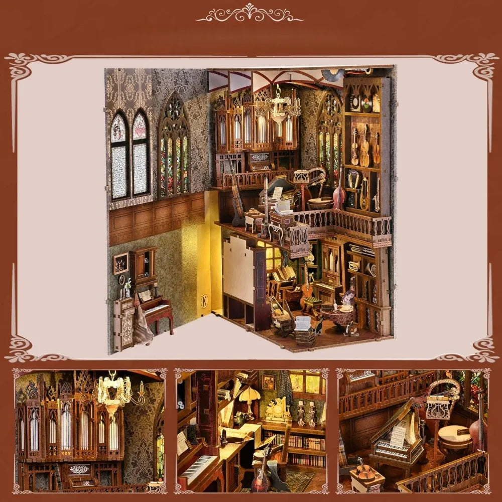 Timeless Melody book nook kit – detail view 5
