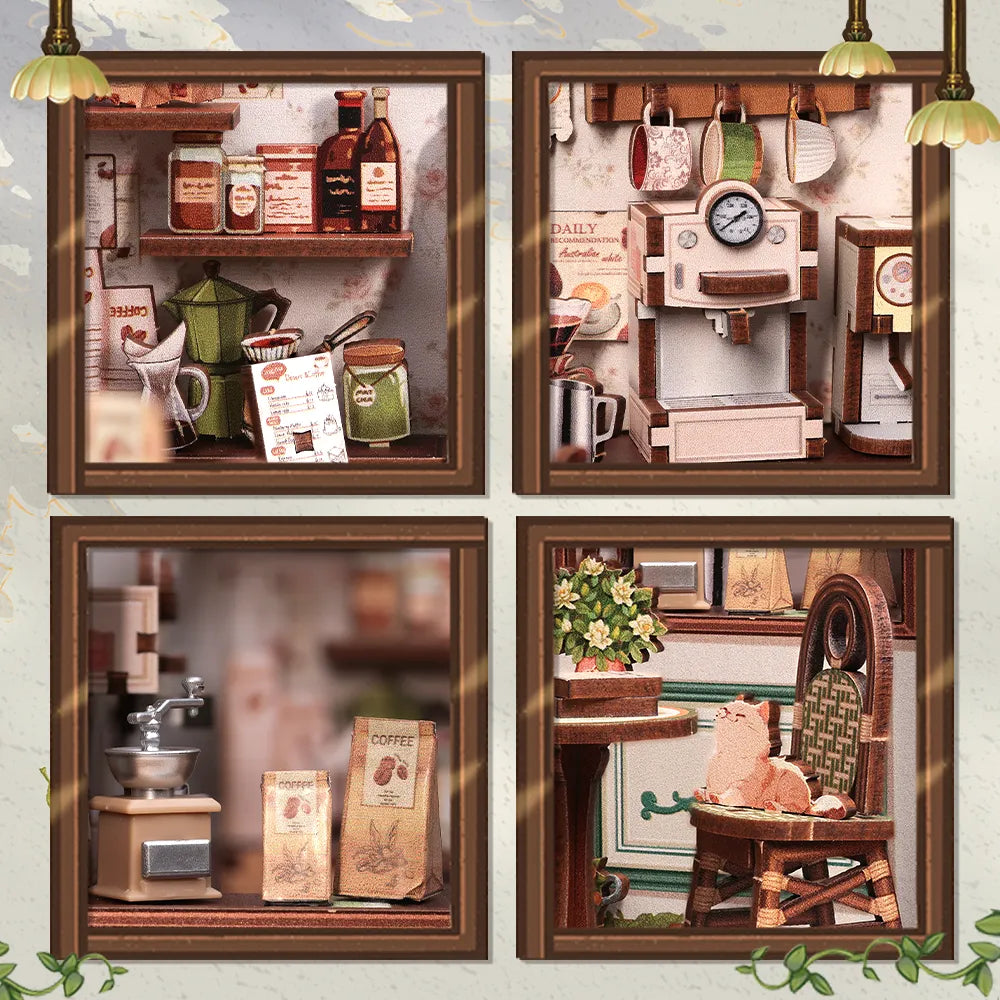 Sunny Cafe miniature house kit – detail view 2