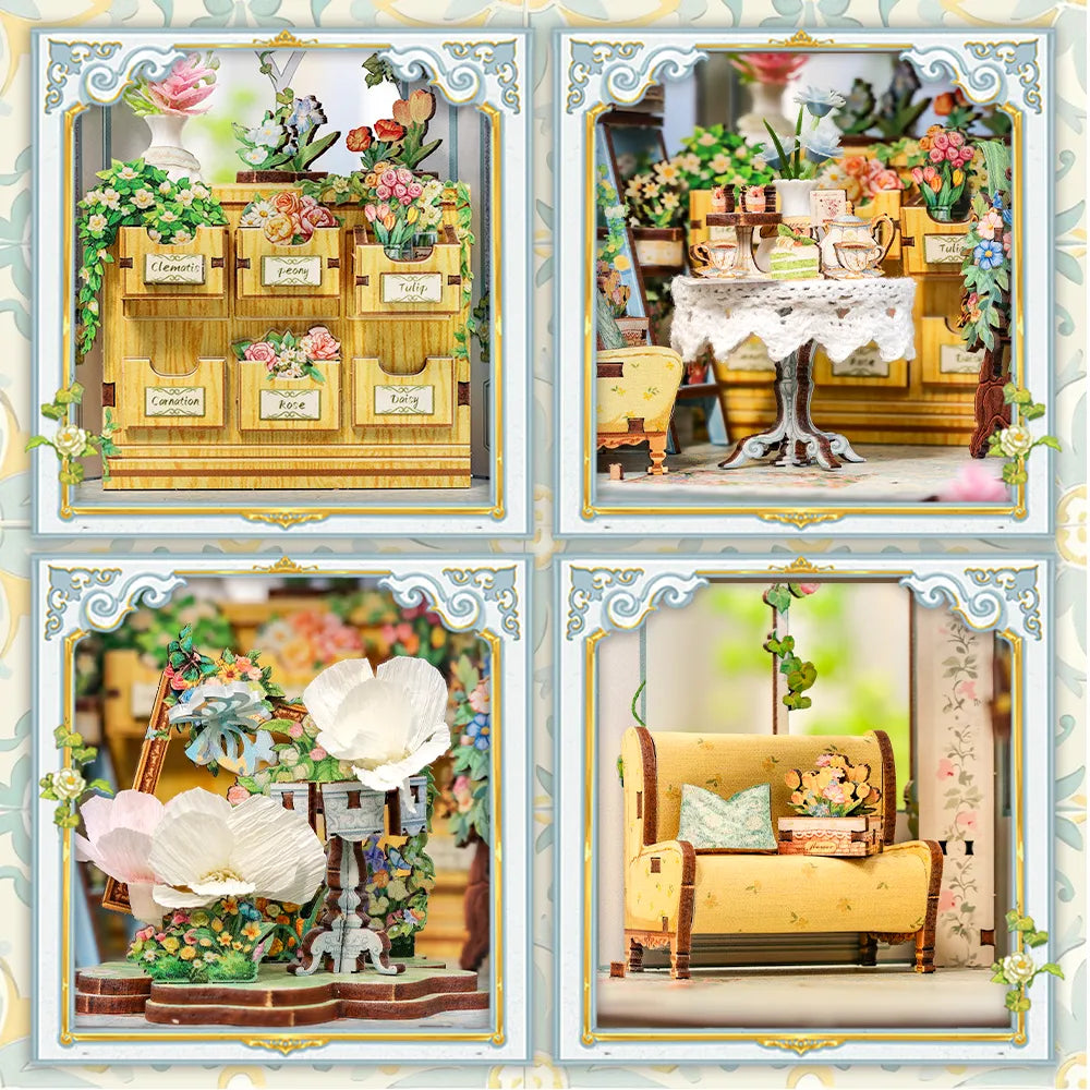 Windsor Flower House miniature kit β detail view 2