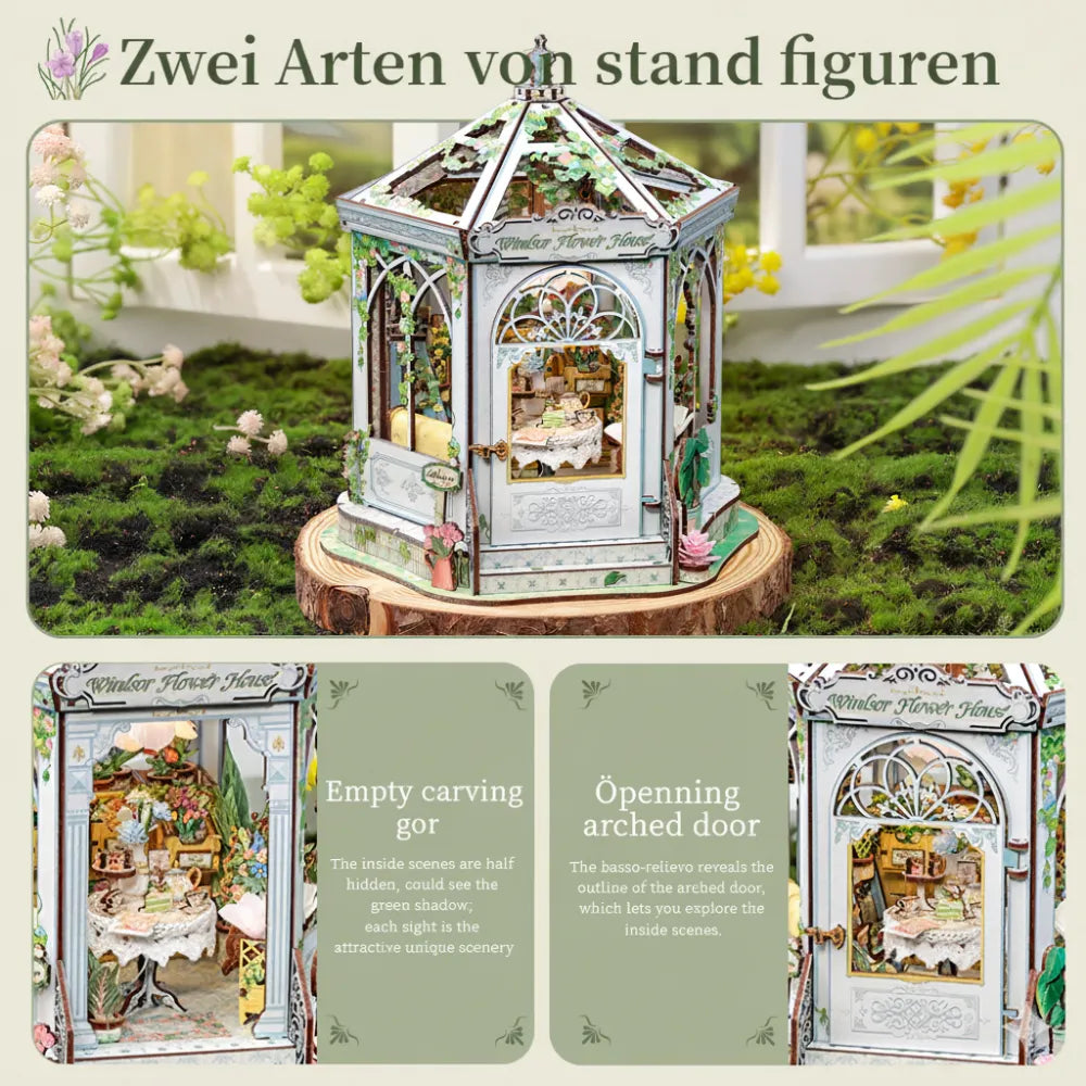 Windsor Flower House miniature kit β detail view 5