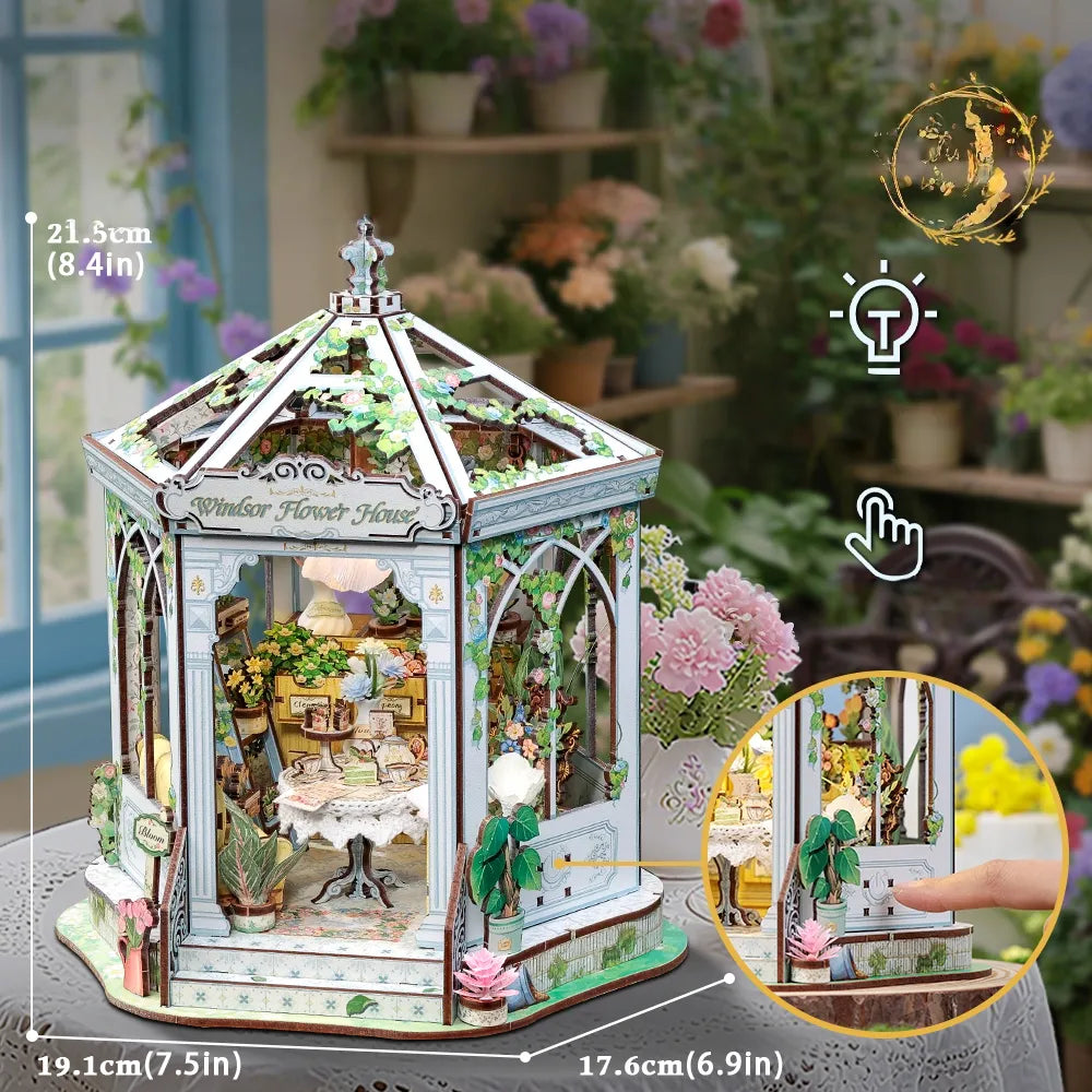 Windsor Flower House miniature kit β detail view 6