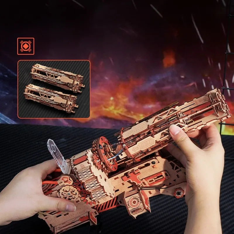 3D Wooden Puzzle - Burning Cyclone
