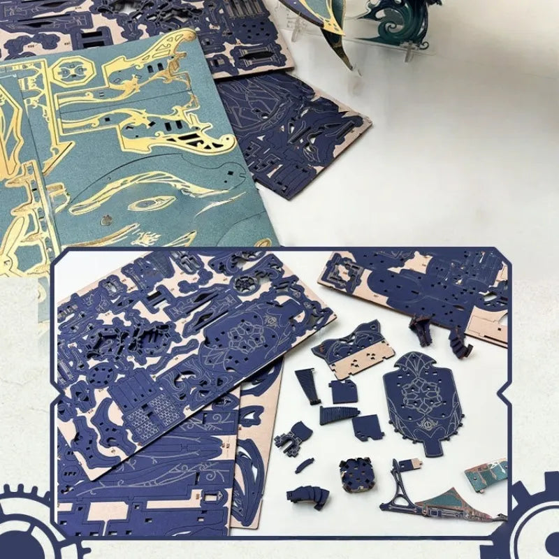 3D Wooden Puzzle - Whale Ark Of The Universe
