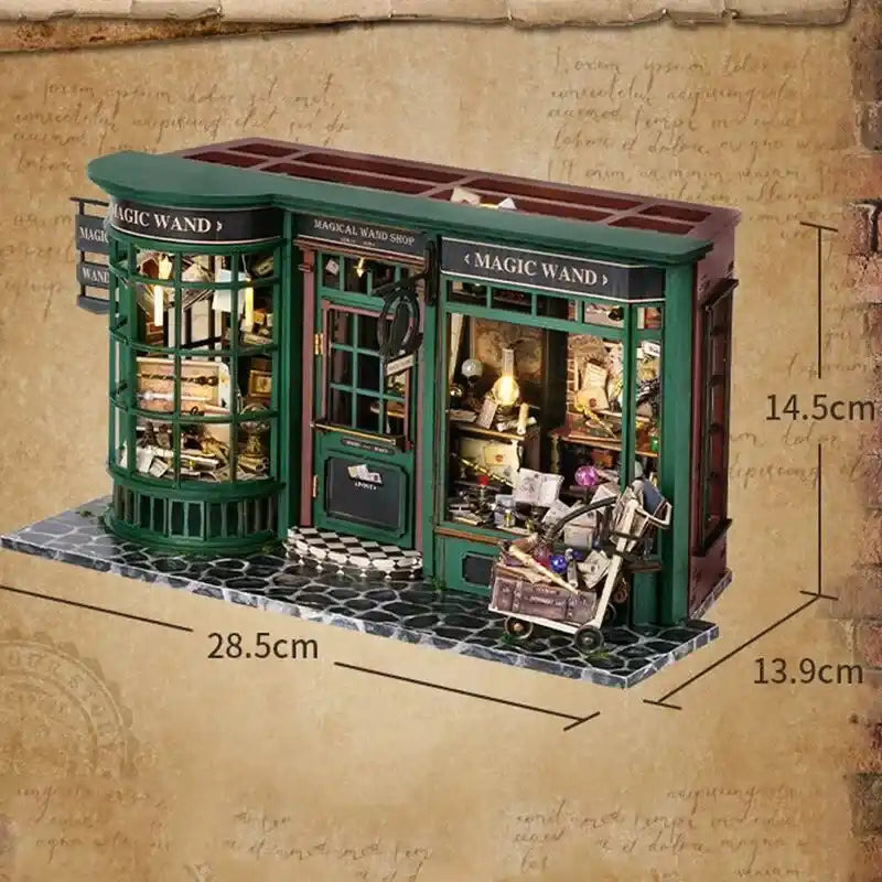 The Grand Magic Wand Emporium – DIY Vintage Magic Shop Miniature Kit