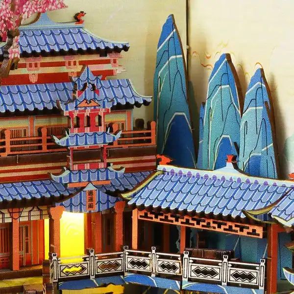 Penglai Wonderland book nook kit – detail view 7
