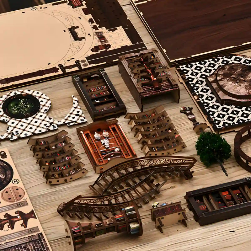 The Elder Oak Book Nook Kit – DIY Miniature Tree Library