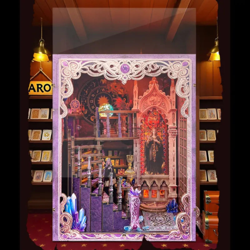 Tarot Divination Association Book Nook Kit – DIY Art Nouveau Scene