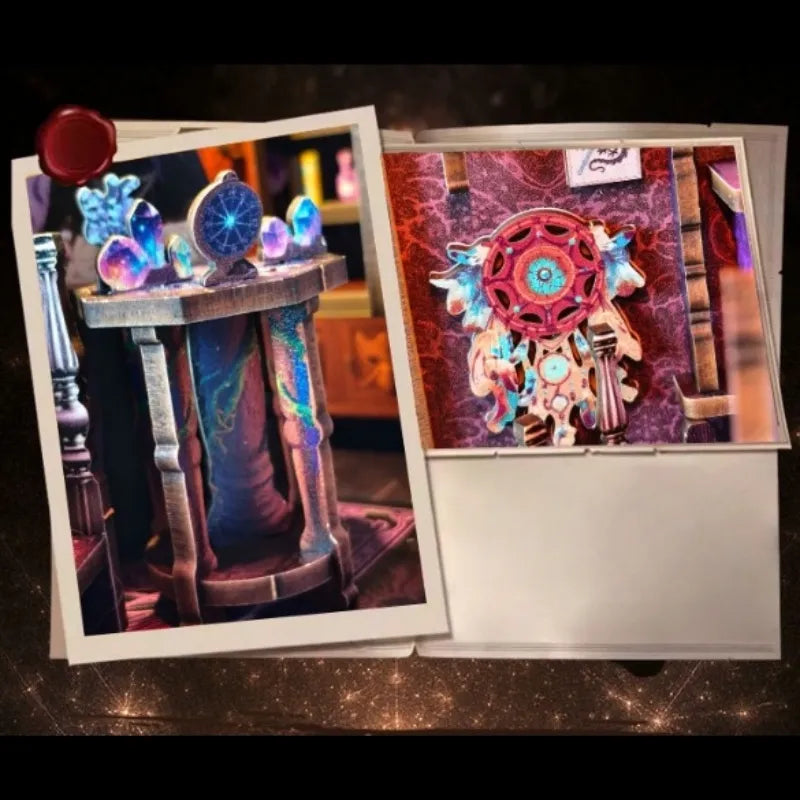Tarot Divination Association Book Nook Kit – DIY Art Nouveau Scene