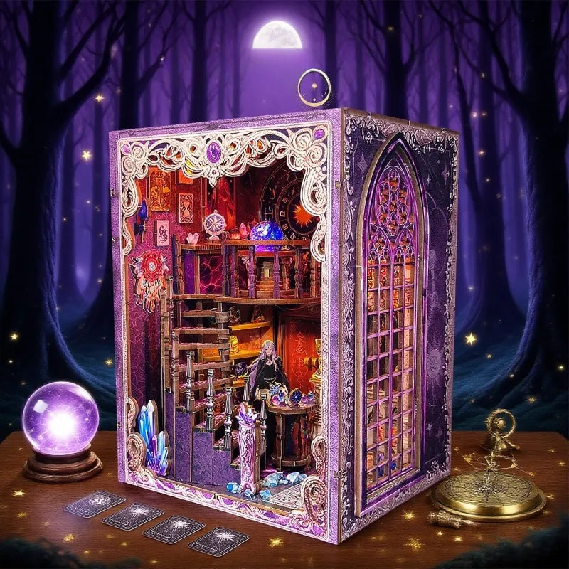 Tarot Divination Association Book Nook Kit – DIY Art Nouveau Scene