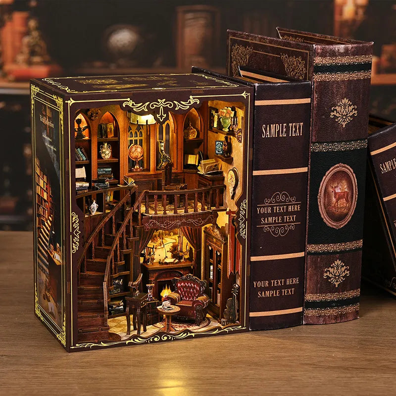Ancient Rhyme Library Book Nook Kit – DIY Vintage Study Room