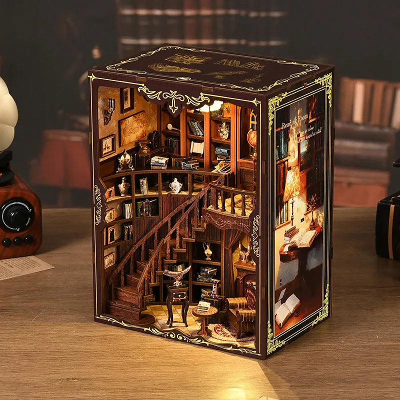 Ancient Rhyme Library Book Nook Kit – DIY Vintage Study Room