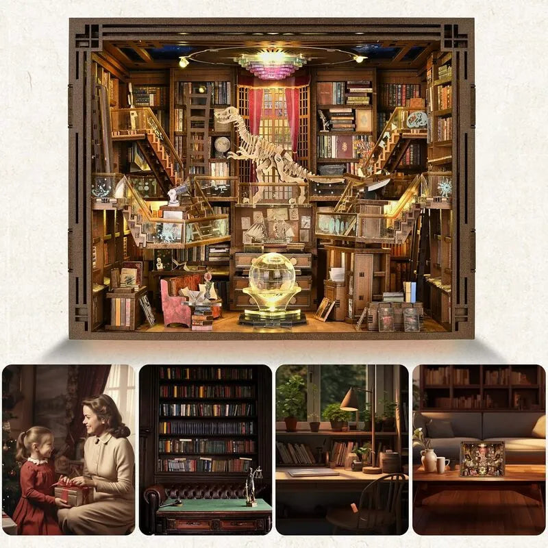 Beyond Library Max Book Nook Kit – DIY Large Miniature Private Library