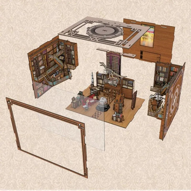 Beyond Library Max Book Nook Kit – DIY Large Miniature Private Library