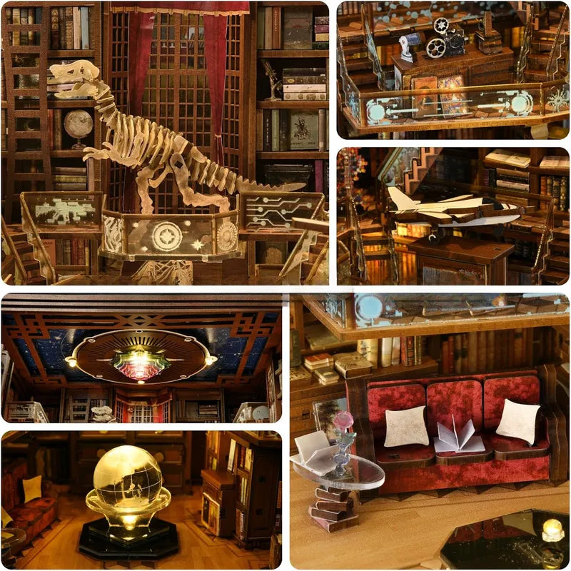 Beyond Library Max Book Nook Kit – DIY Large Miniature Private Library