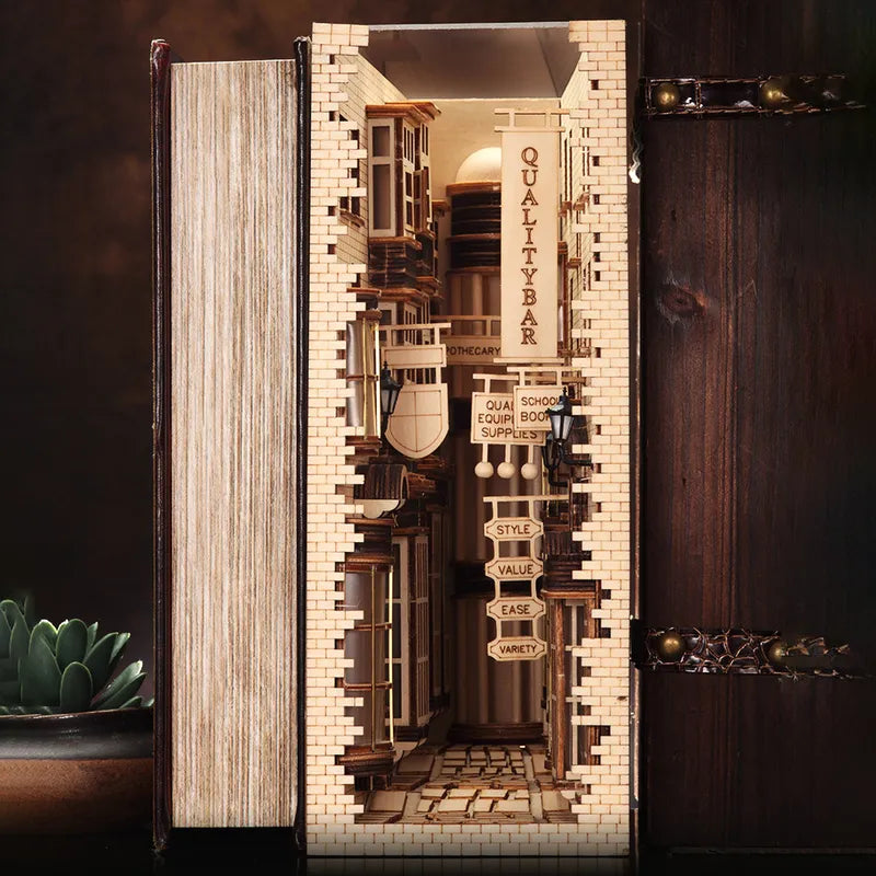 Diagon Alley Book Nook Kit – DIY Cobblestone Alley