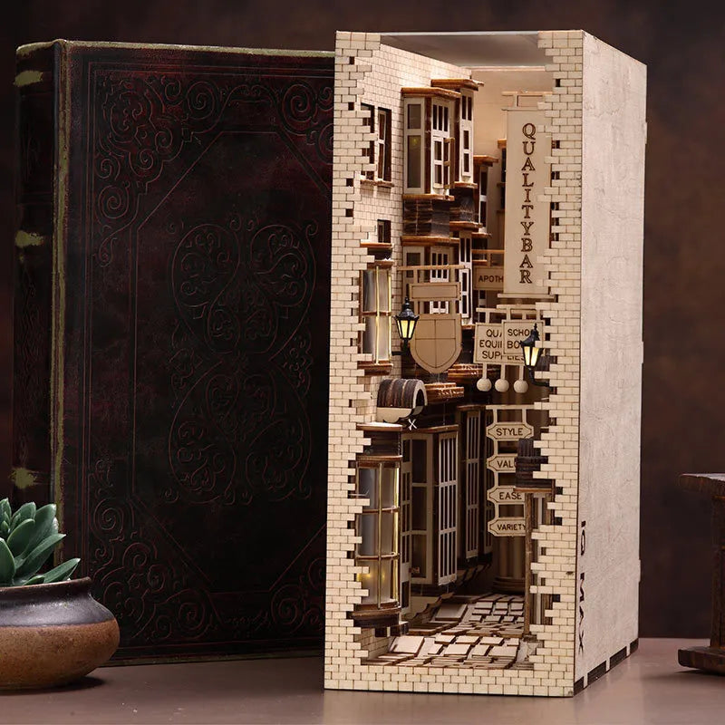 Diagon Alley Book Nook Kit – DIY Cobblestone Alley