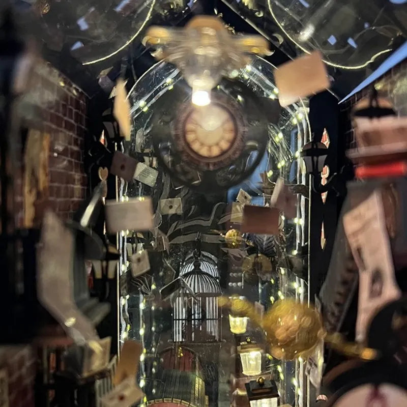 Fantasy Train Platform Book Nook Kit – DIY Steampunk Station