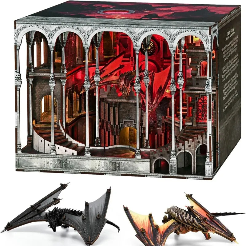 Ember Castle Book Nook Kit – DIY Dragon Fortress (Fourth Wing-Inspired)