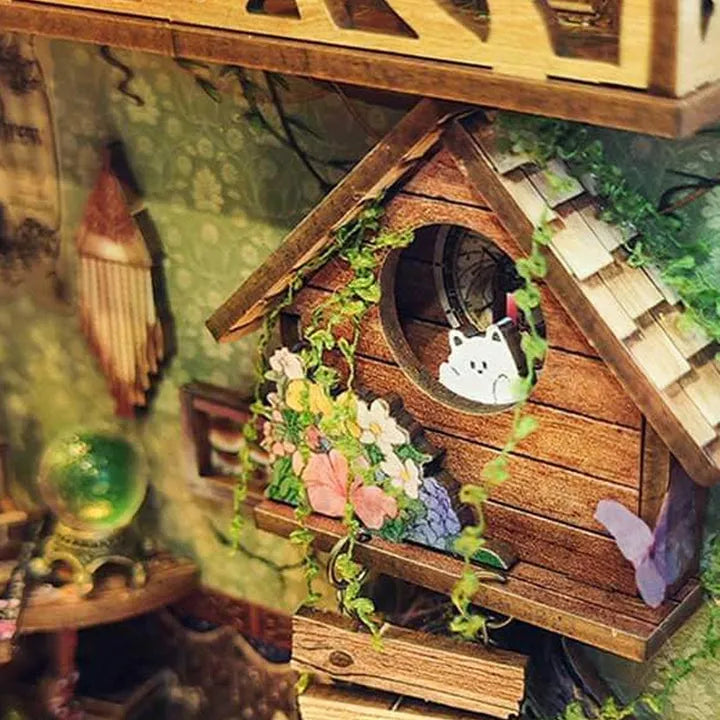 Green Fairyland Book Nook Kit – DIY Forest Witch Scene