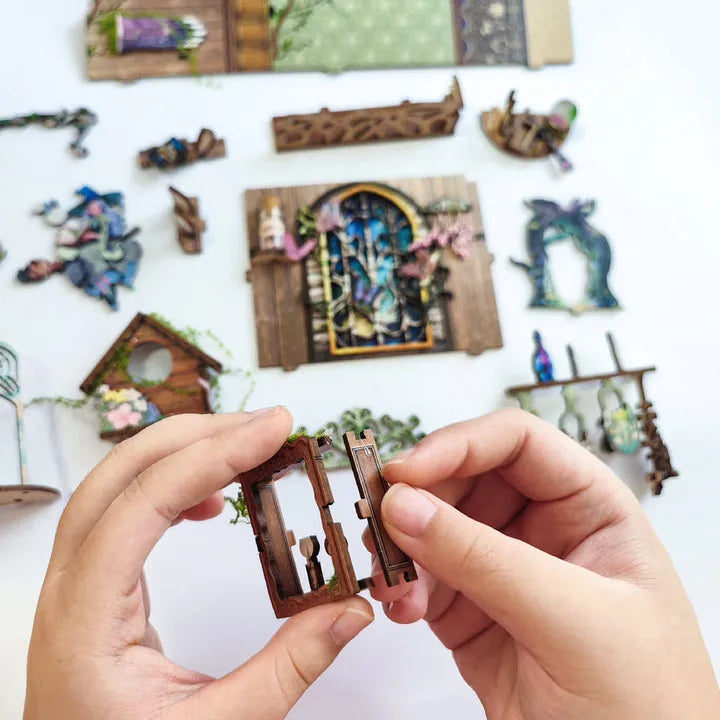 Green Fairyland Book Nook Kit – DIY Forest Witch Scene