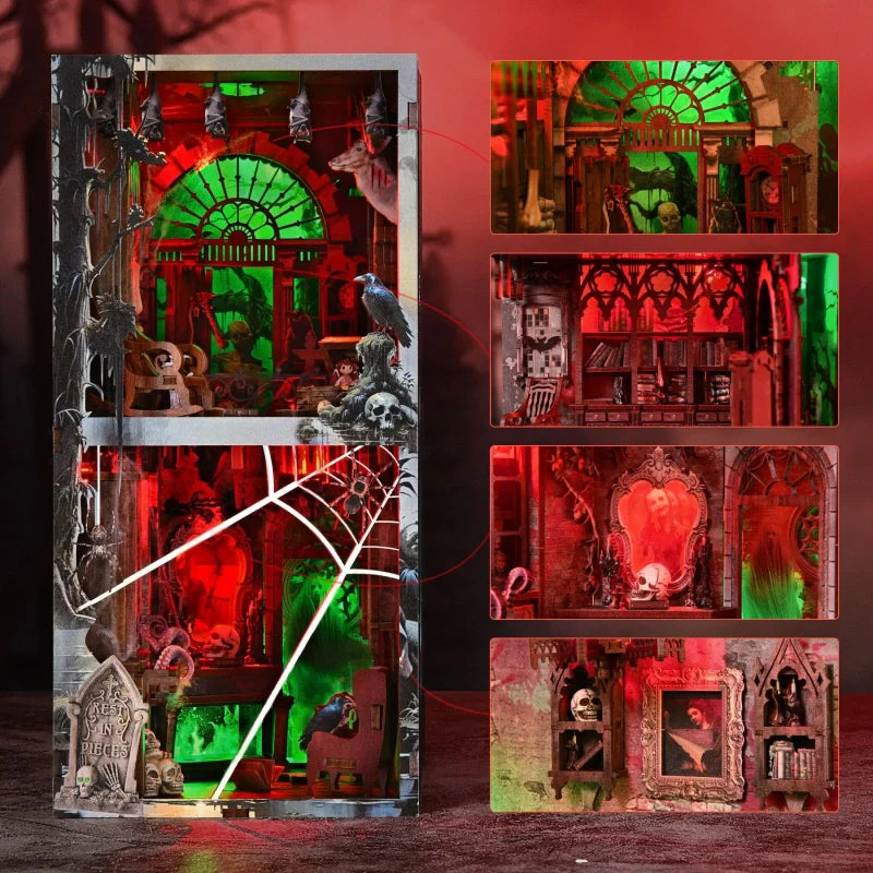 Haunted Mansion Book Nook Kit – DIY Gothic Ghost House