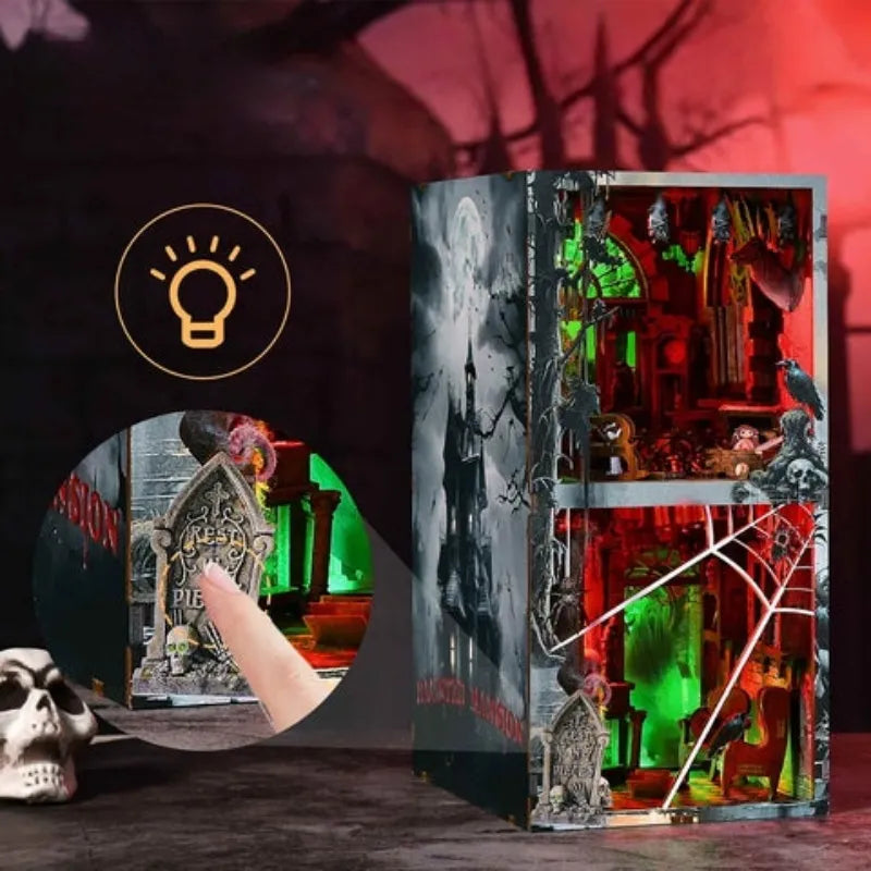 Haunted Mansion Book Nook Kit – DIY Gothic Ghost House