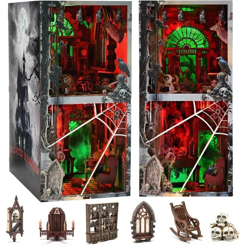 Haunted Mansion Book Nook Kit – DIY Gothic Ghost House