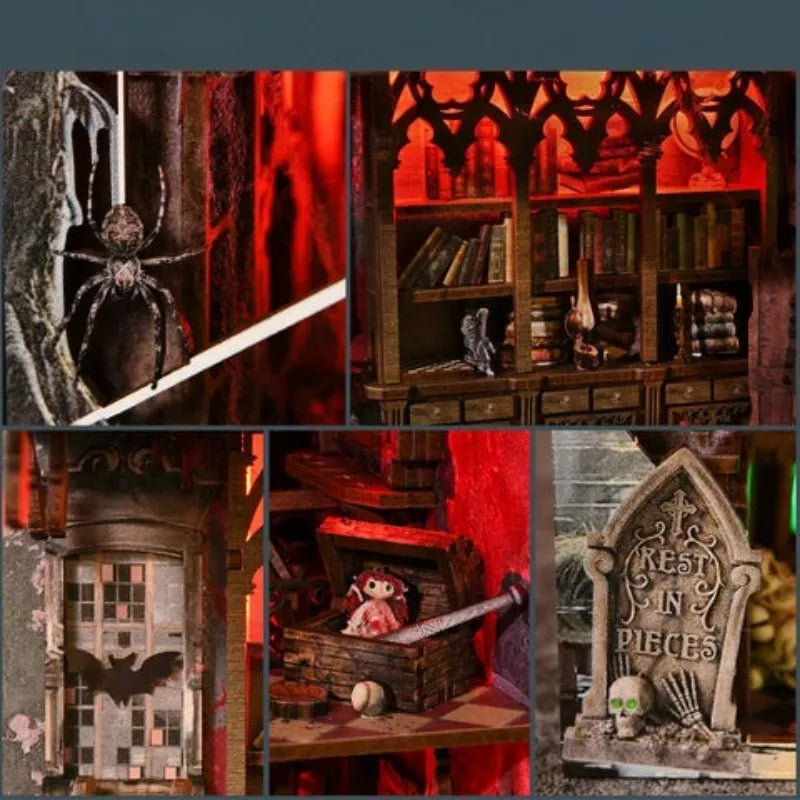 Haunted Mansion book nook kit – detail view 2