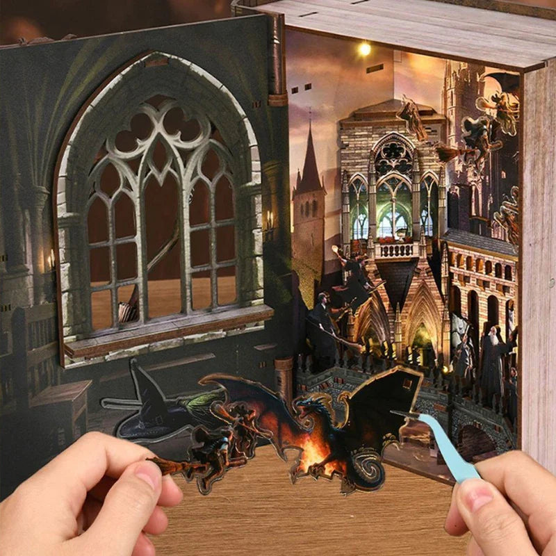 Introduction to Magical Flight Book Nook Kit – DIY Secret Tome