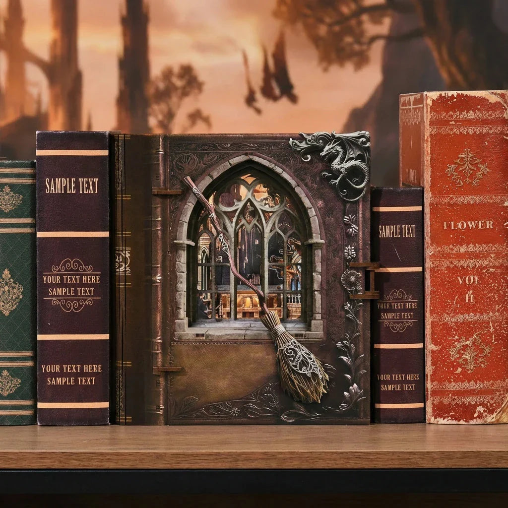 Introduction to Magical Flight book nook kit – detail view 6