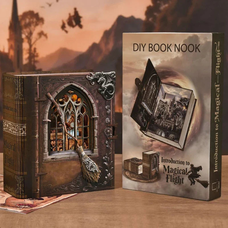 Introduction to Magical Flight Book Nook Kit – DIY Secret Tome