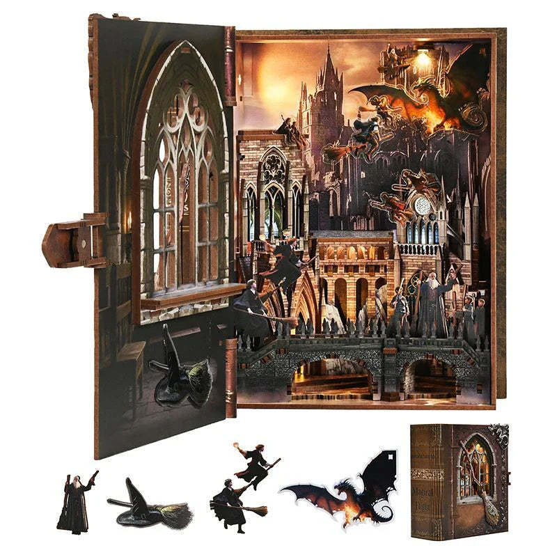 Introduction to Magical Flight Book Nook Kit – DIY Secret Tome