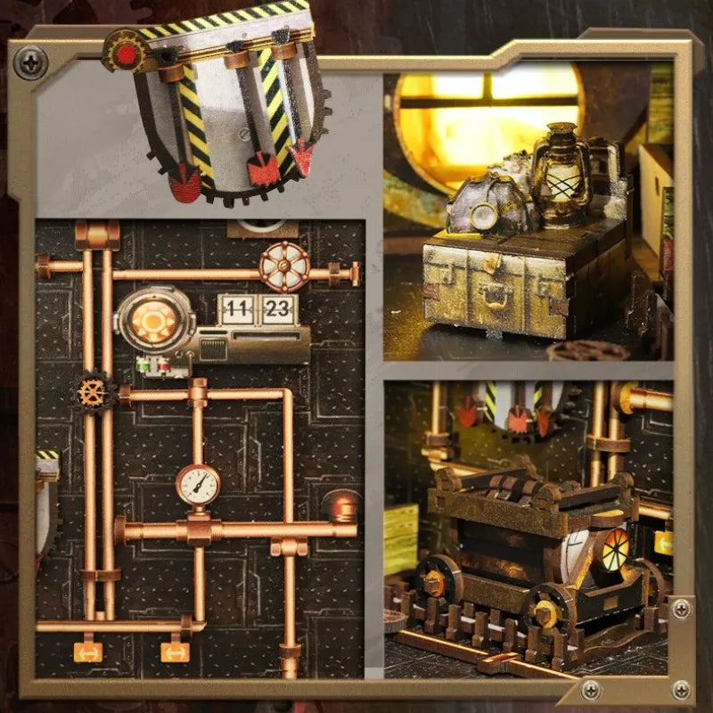 Mechanical Rhythm Book Nook Kit – DIY Steampunk Workshop