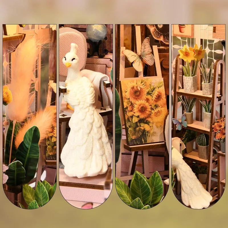A Delicate Flower House in Miniature