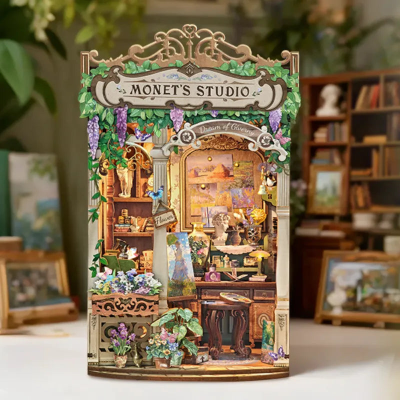 Monet's Impression Book Nook Kit – DIY Miniature Artist's Studio