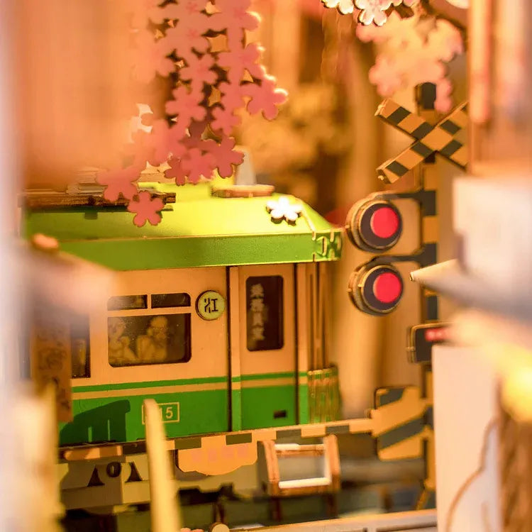 Sakura Densya Book Nook Kit – DIY Japanese Cherry Blossom Train
