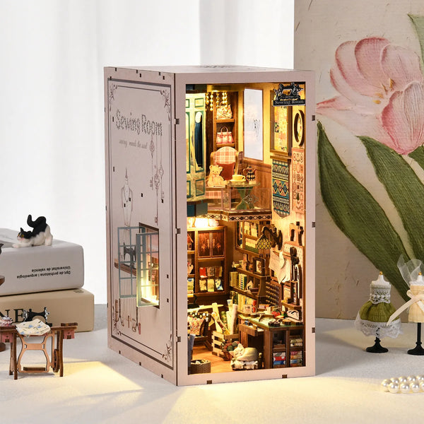 Sewing Room Book Nook Kit – DIY Miniature Tailor's Shop